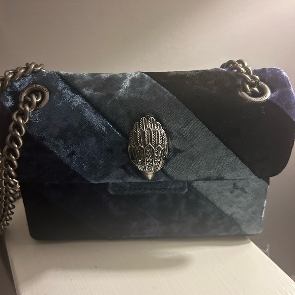 Kurt Geiger London Mini Kensington Velvet Bag - Picture 2 of 7